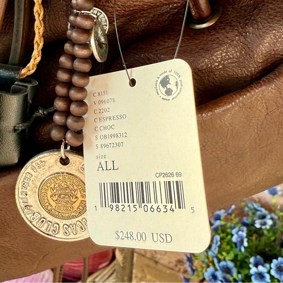 Free People Harlow Leather Bucket Backpack w/Coin & Pouch Bag Charm! - Picture 15 of 16